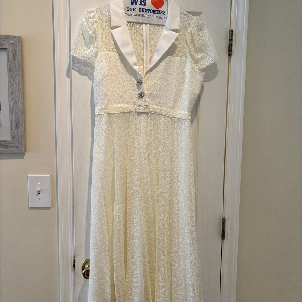 Likely Cream Lace Dress